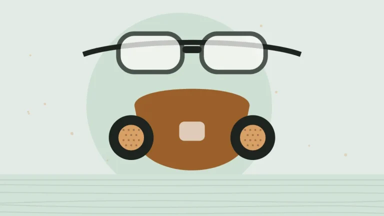 Illustration of safety glasses and a dust respirator