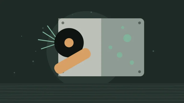 Illustration of a metal panel with rust being ground clean
