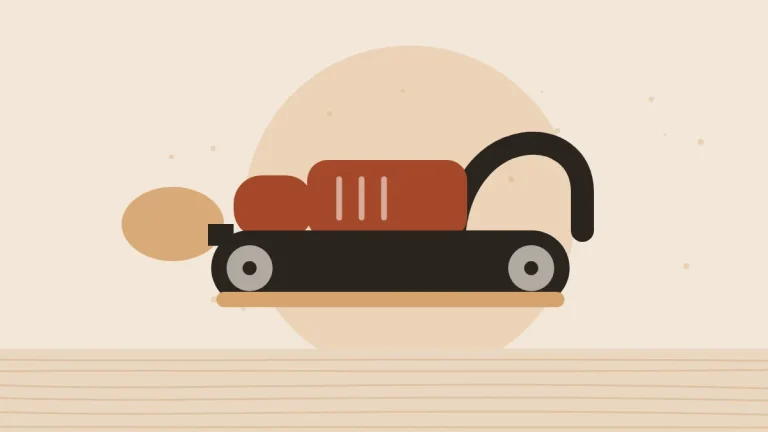 Illustration of a handheld belt sander