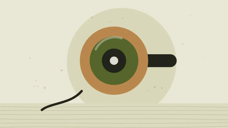 Illustration of a random orbital sander seen from above