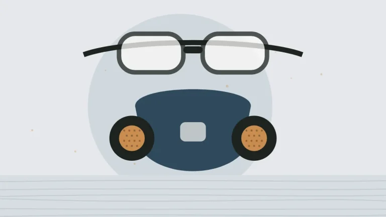 Illustration of safety glasses and a dust respirator