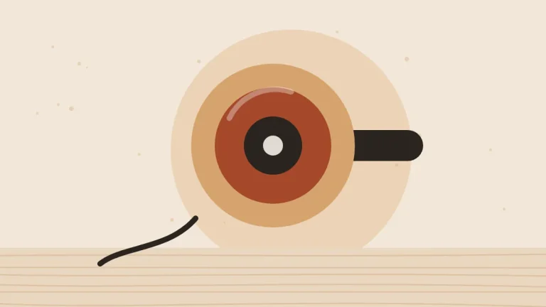 Illustration of a random orbital sander seen from above