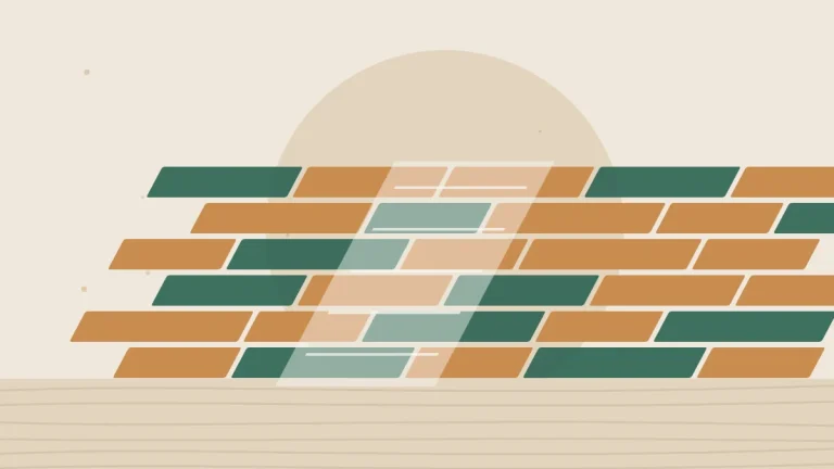 Illustration of wooden floorboards with a freshly sanded strip