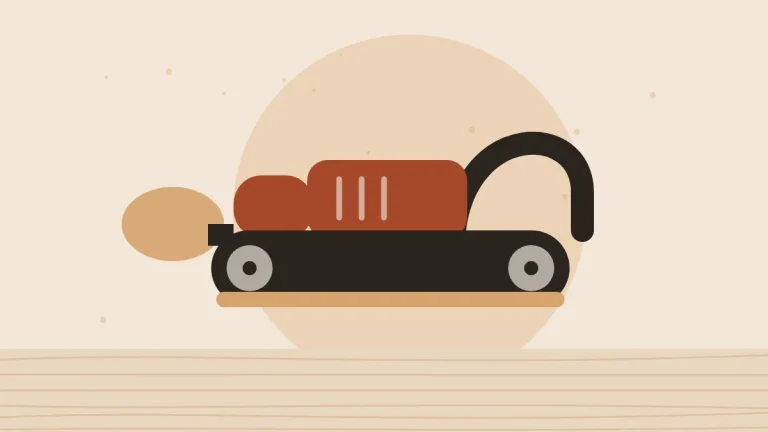 Illustration of a handheld belt sander